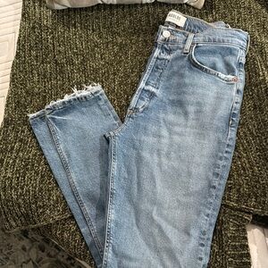 Agolde Light Blue Straight Leg Jeans
